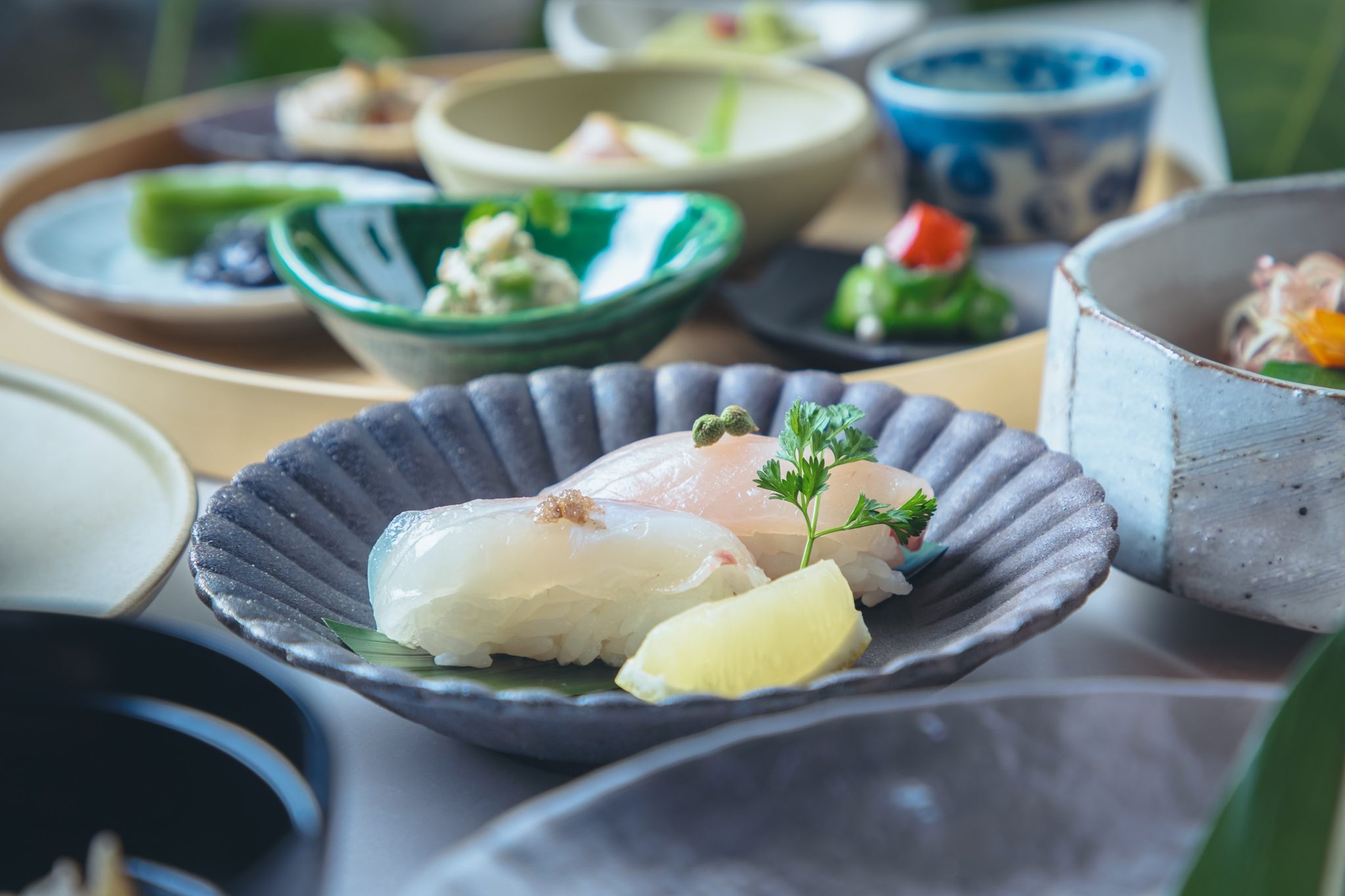 夕食のにぎり寿司